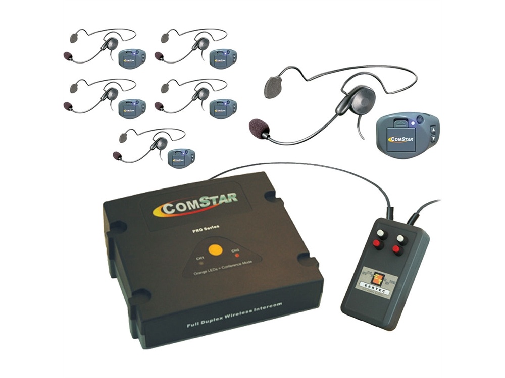 Eartec CPCYXTPLUS-6 XT-Plus Com-Center with 6 COMPAK Headsets