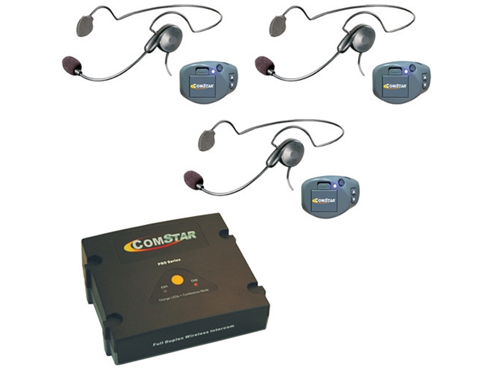 Eartec CPKCYB-3 ComPAK Com-Center and Cyber Headset System (3 Piece)