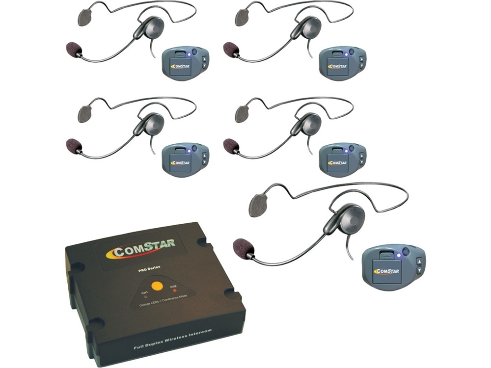 Eartec CPKCYB-5 ComPAK Com-Center and Cyber Headset System (5 Piece)