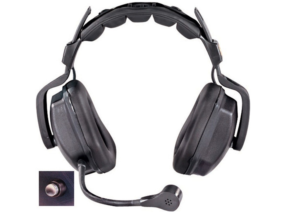 Eartec Ultra Double Shell Mount PTT Headset for SC-1000 Radio Transceiver
