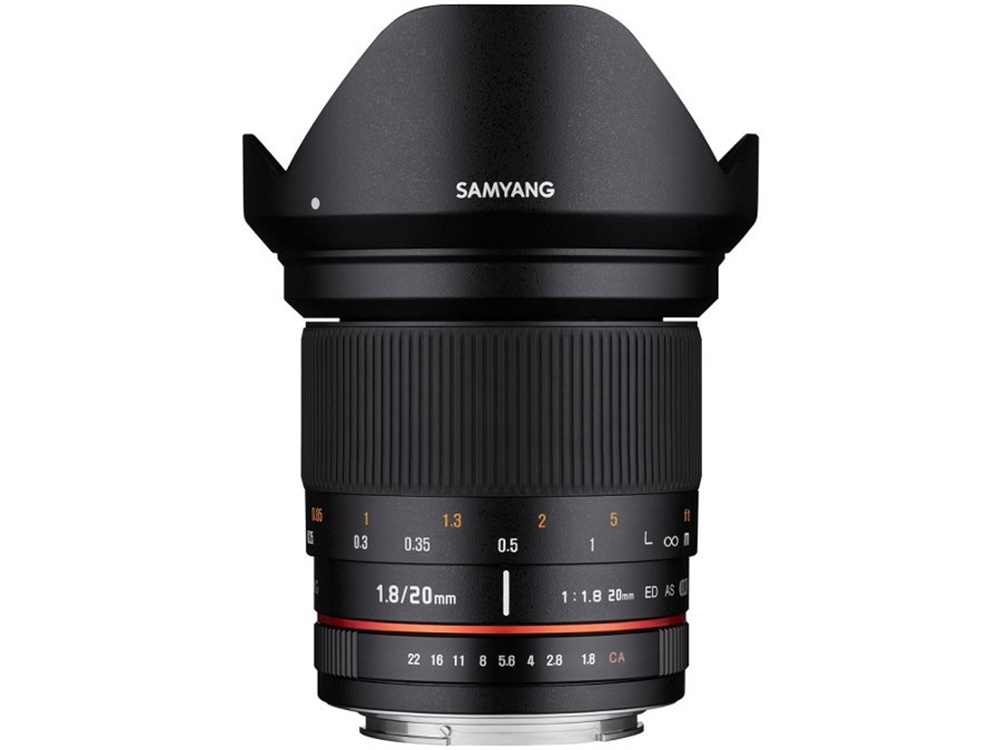 Samyang 20mm f/1.8 ED AS UMC Lens for Nikon F