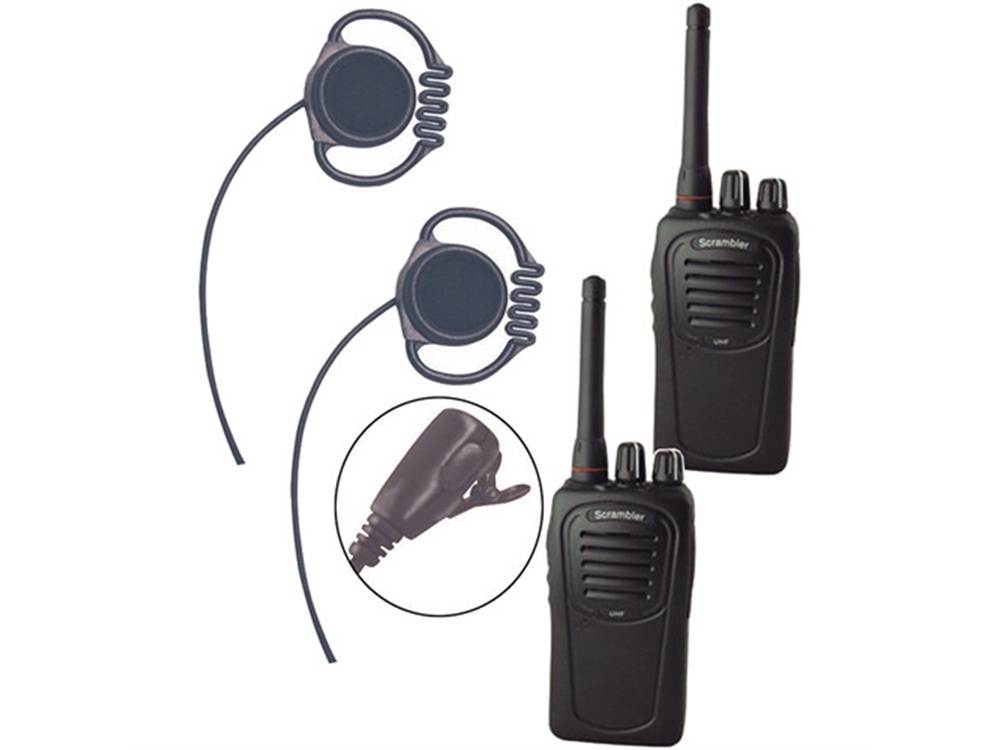 Eartec Scrambler SC-1000 Plus 2-Way Radio & Loop Headset 2-Person System