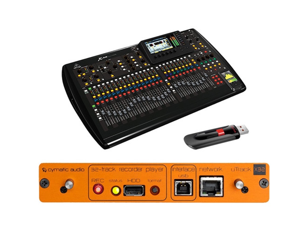 Behringer X32 Recorder Kit with Cymatic Audio USB Recording Interface and Flash Drive