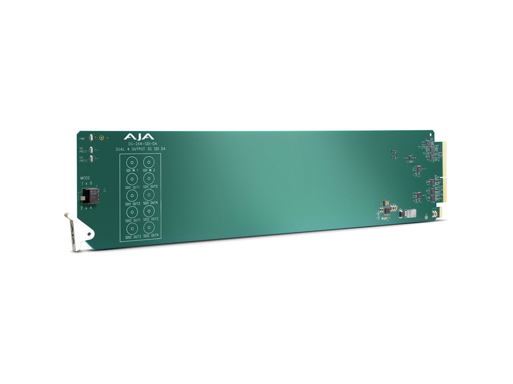 AJA openGear Dual 1x4 3G-SDI Reclocking Distribution Amplifier