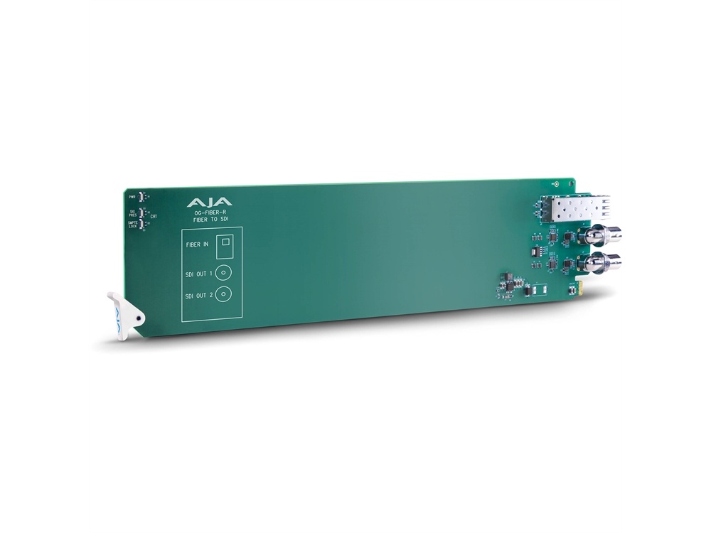 AJA openGear 1-Channel Fiber to 3G-SDI Receiver Converter
