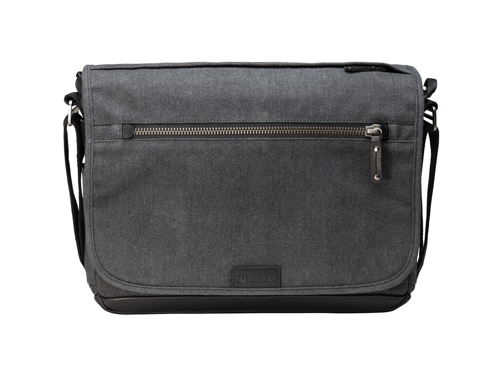 Tenba Cooper Luxury Canvas 13 Slim Camera Bag with Leather Accents (Gray)