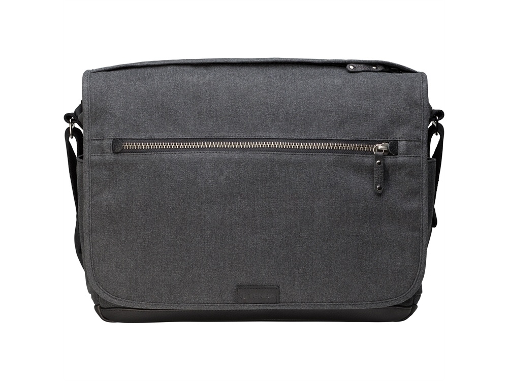 Tenba Cooper Luxury Canvas 15 Camera Bag with Leather Accents (Gray)