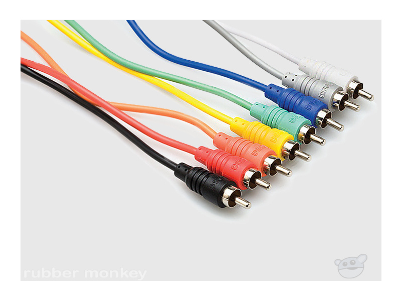 Hosa CRA-830 RCA Patch Cables 1ft