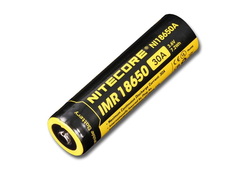 NITECORE NI18650A Li-Ion Rechargeable IMR 18650 Battery (2000mAh)