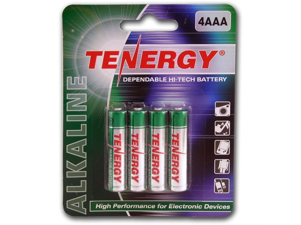 Fenix Flashlight Tenergy Standard AAA Alkaline Batteries (1.5V, 4-Pack)