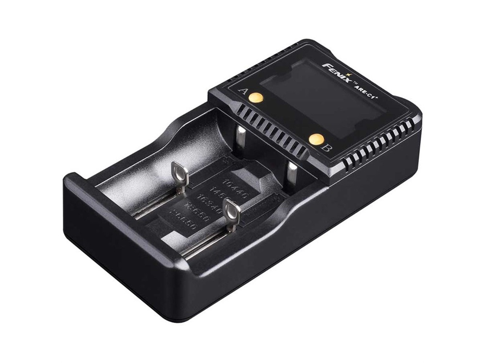 Fenix Flashlight ARE-C1+ Dual-Channel Smart Charger Plus for Li-Ion, NiMH, and Ni-Cd Batteries