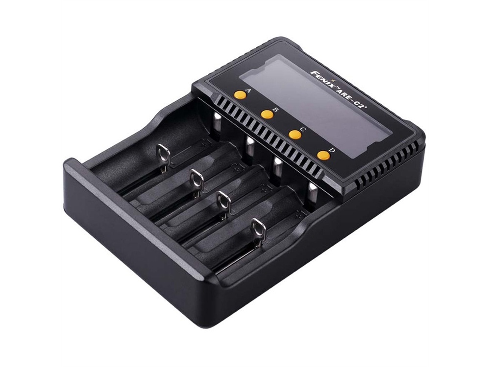 Fenix Flashlight ARE-C2+ Four-Channel Smart Charger for Li-Ion, NiMH, and Ni-Cd Batteries