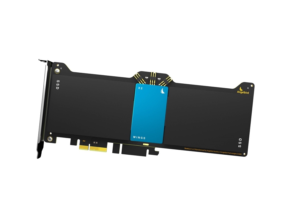 Angelbird Wings X2 PCIe Gen2 x2 Hardware RAID Adapter (Blue)