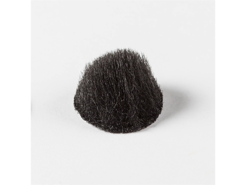 Rycote Overcovers Advanced, Fur Discs for Lavalier Microphones (100-Pack, Black)