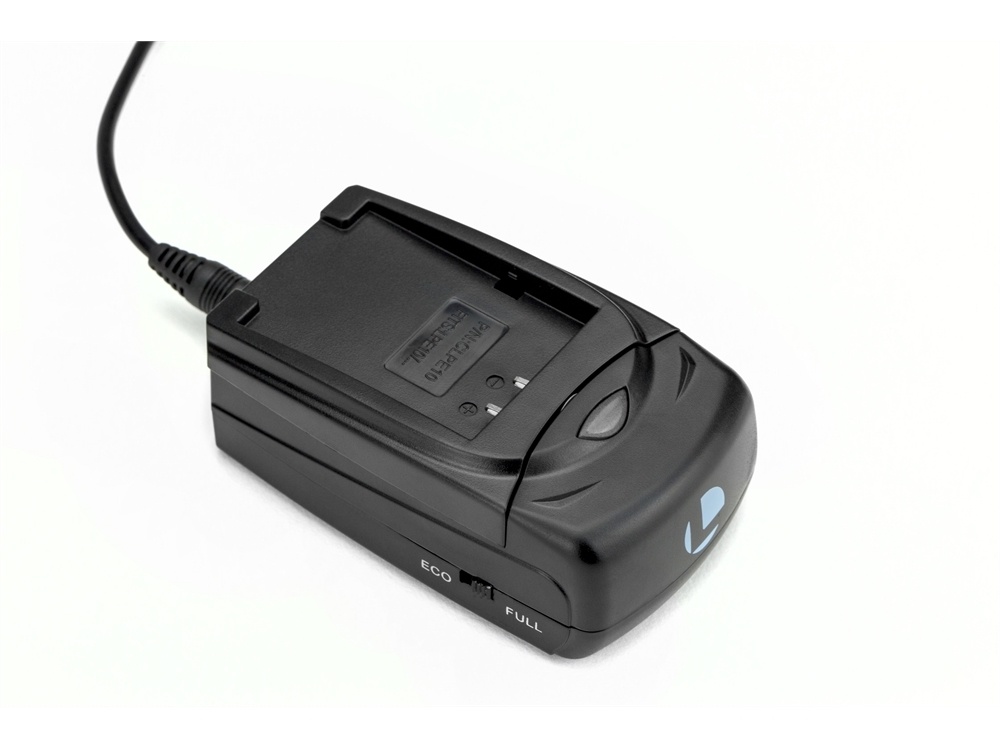 Luminos Universal Compact Fast Charger with Adapter Plate for Nikon EN-EL3/EN-EL3e or Fujifilm NP-15