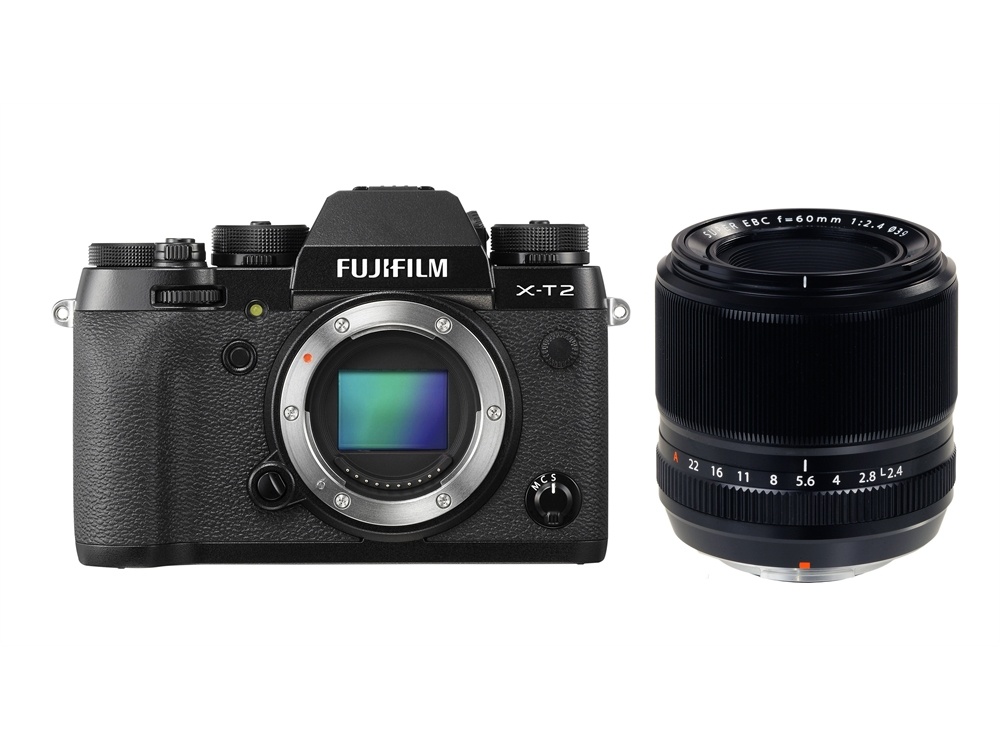 Fujifilm X-T2 Mirrorless Digital Camera with XF 60mm F2.4 R Macro Lens