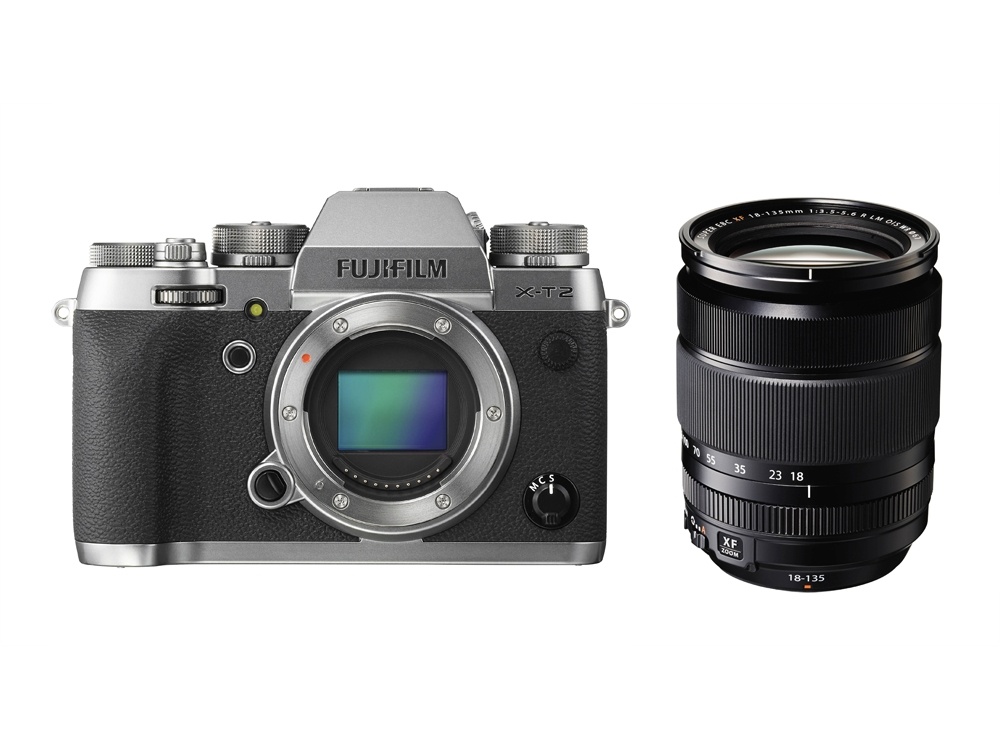 Fujifilm X-T2 Mirrorless Digital Camera with XF 18-135mm F3.5-5.6 R LM OIS WR Lens (Graphite Silver)