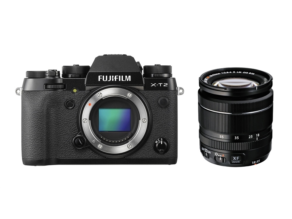 Fujifilm X-T2 Mirrorless Digital Camera with XF 18-55mm F2.8-4 R LM OIS Lens