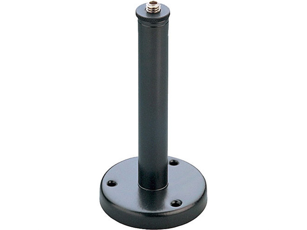 K&M 221A Microphone Flange Mount with 6 Inch Tube and 3/8" Thread
