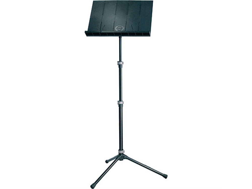 K&M 12125 Lightweight Collapsible Music Stand with Added Extension and Bag (Black)