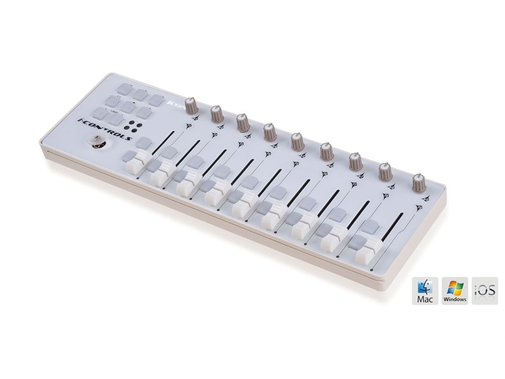 Icon Pro Audio iControls Mini USB MIDI Controller (White)