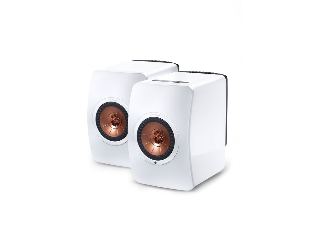 KEF LS50WLESSW Wireless Professional Studio Monitor Speakers - Pair (White)