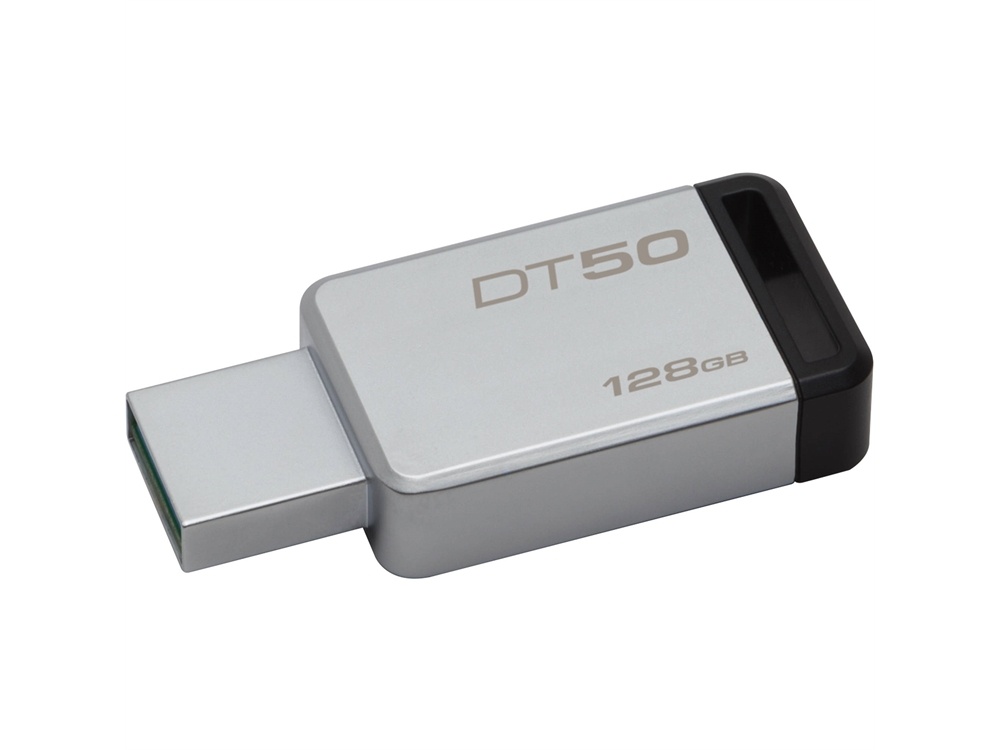 Kingston 128GB Datatraveler DT50 USB 3.0 Flash Drive (Black)