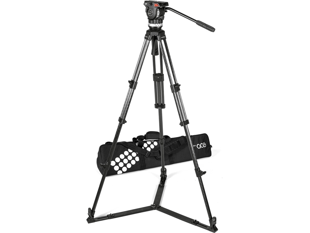 Sachtler Ace XL Tripod System with CF Legs & Ground Spreader (75mm Bowl)