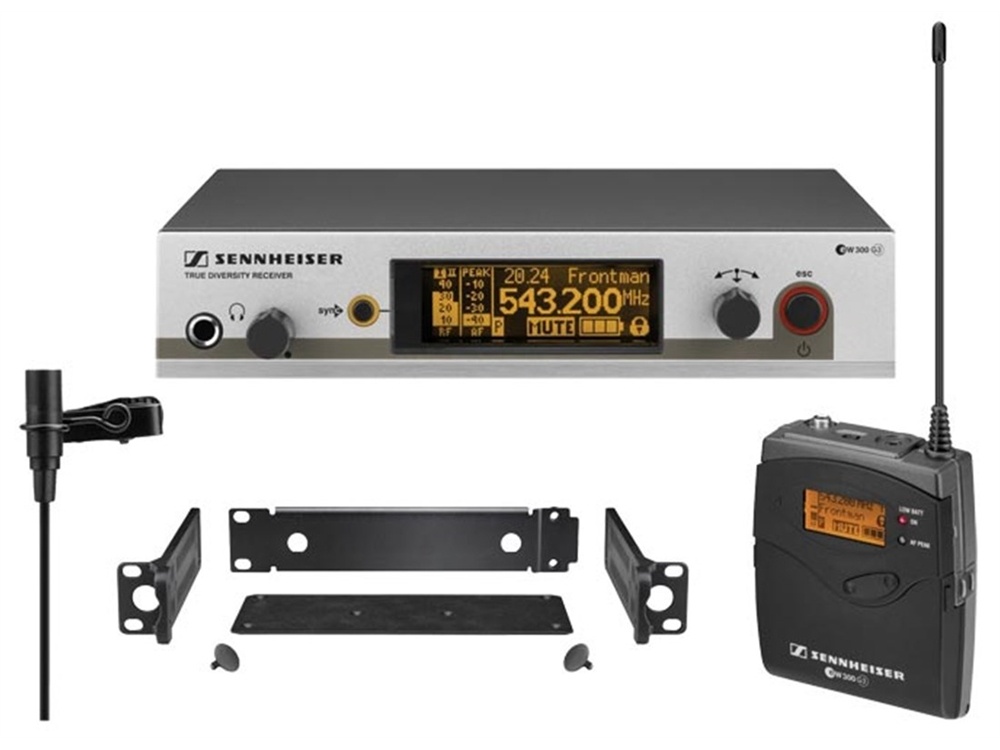 Sennheiser EW312 G3-A Omni Lapel Microphone Presenter System
