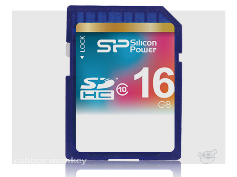 Silicon Power SDHC Card 16GB C10