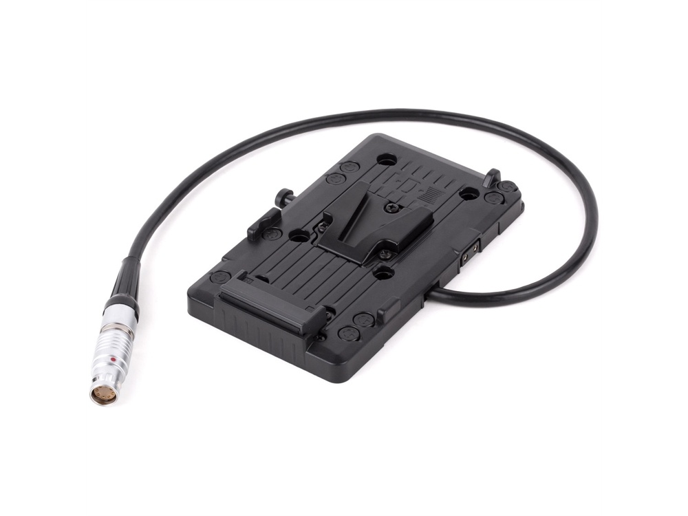 Wooden Camera V-Mount Battery Plate with Two D-Tap Ports and LEMO (16" / 40.1cm)