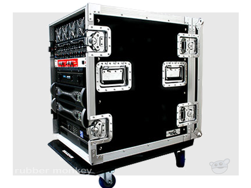 Road Ready 14U Deluxe Amplifier Case with Casters