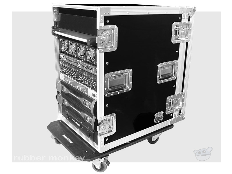 Road Ready 6U Deluxe Amplifier Case with Caster Board