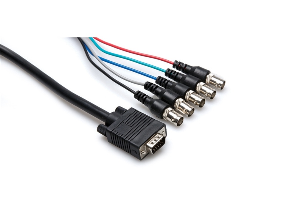 Hosa VGF-306 Breakout Cable HDB15 Male to BNC Female x5 - 6' (1.83 m)