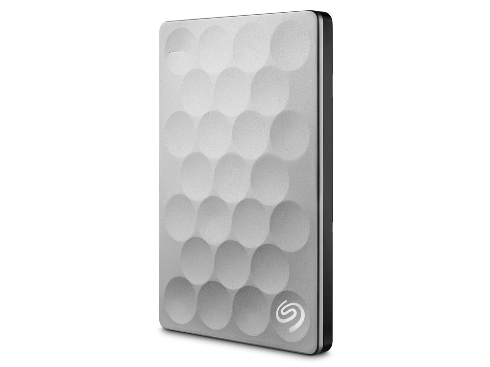 Seagate 1TB Ultra Slim Backup Plus Portable Hard Drive (Platinum)