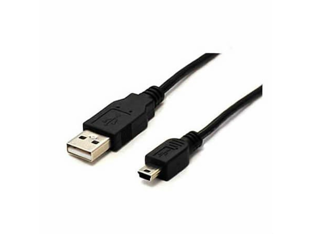 365Films Mini B 5pin Male to USB 2.0 A Male Connector (45.7cm)