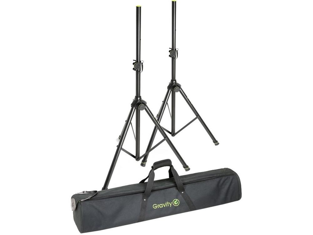 Gravity GSS5211BSET1 Speaker Stand Pair with Carry Bag