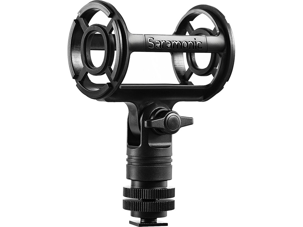 Saramonic SR-SMC2 Shotgun Microphone Shockmount with Cold Shoe Mount for Cameras