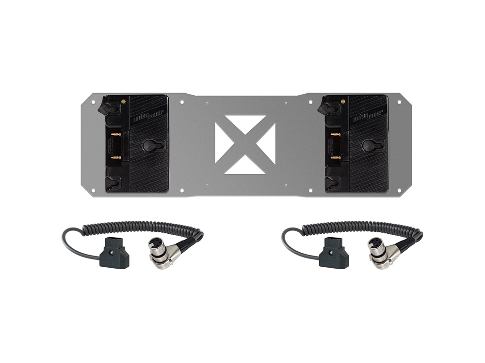 SHAPE Two Gold Mounts with Two Cables for Atomos Sumo Battery Plate