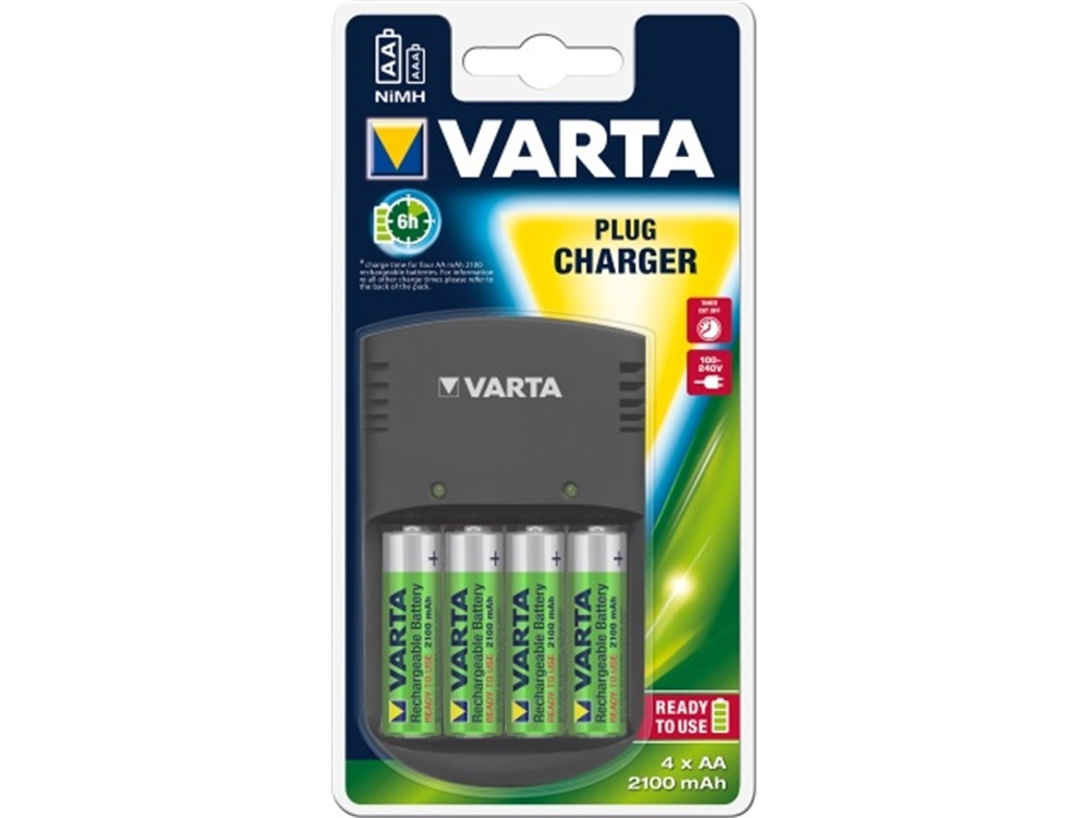 Varta AA or AAA Charger and 2100mAh Batteries