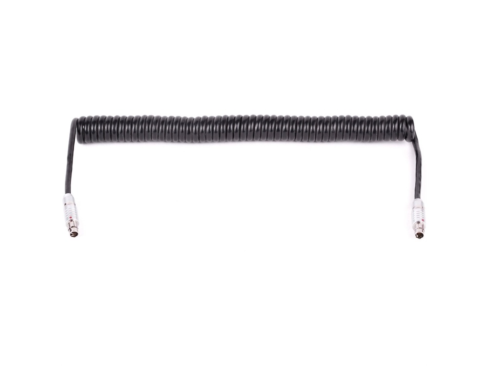 Wooden Camera Coiled 3-Pin to 3-Pin Fischer Cable (20-36")