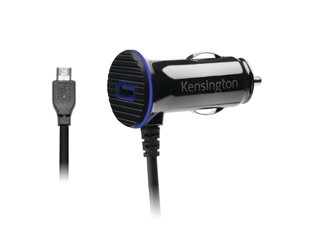 Kensington PowerBolt 3.4 Dual Fast Charge Car Charger with Micro USB Cable