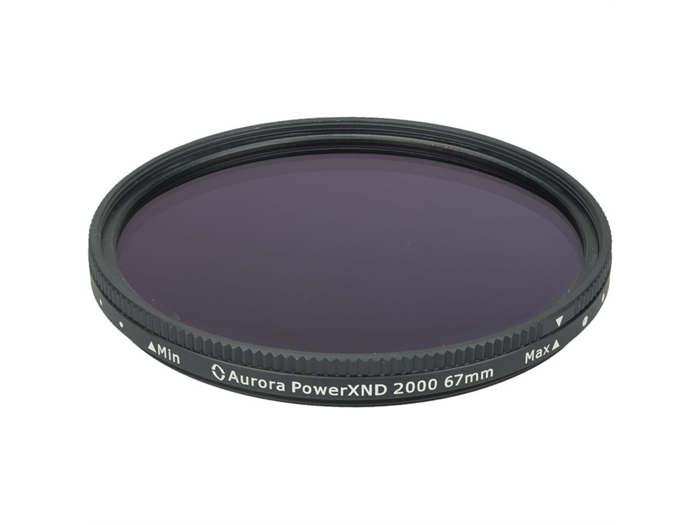 Aurora-Aperture 67mm PowerXND 2000 Variable Neutral Density 1.2 to 3.3 Filter (4 to 11 Stops)