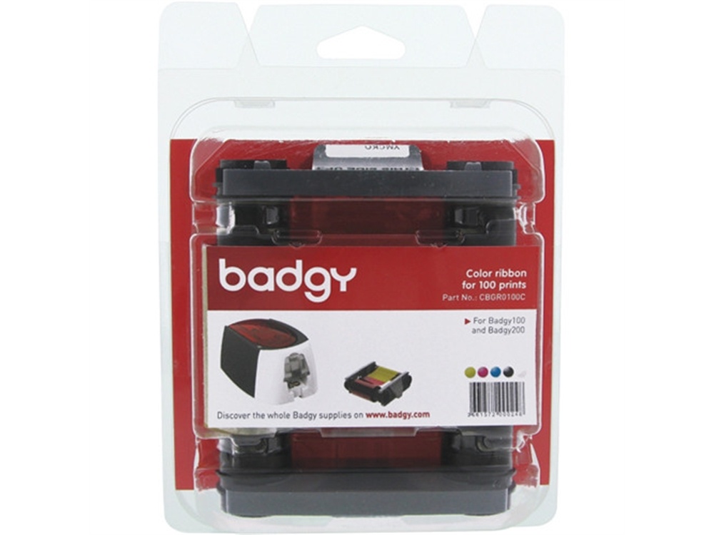 Evolis Badgy YMCKO Color Ribbon for Badgy100 & Badgy200 Card Printers