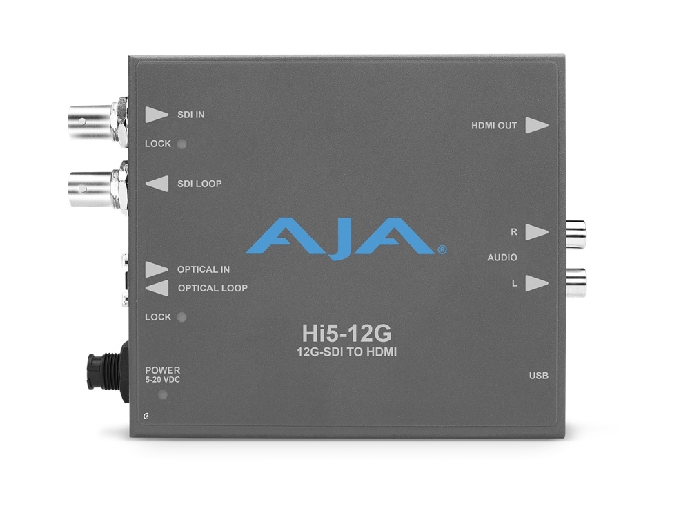 AJA HA5-12G HDMI 2.0 to 12G-SDI Converter