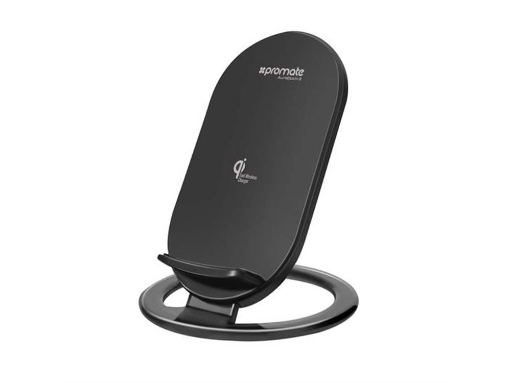 Promate Universal Smartphone QI Wireless Charging Stand with Dual Coils