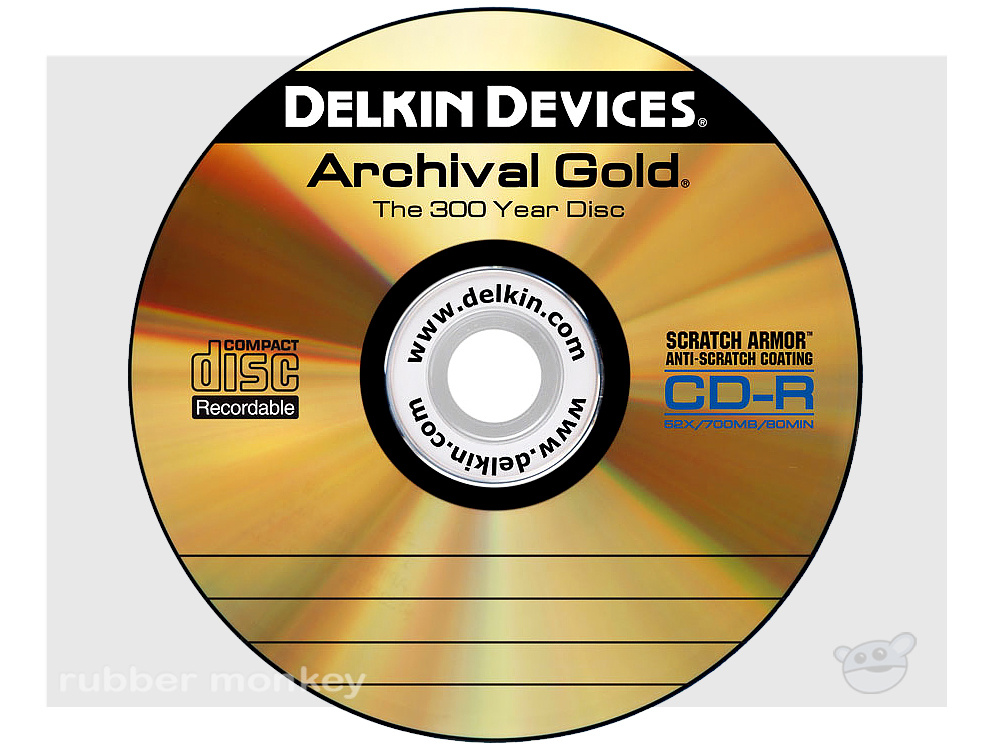 Delkin Archival Gold CD-R Spindle (25)