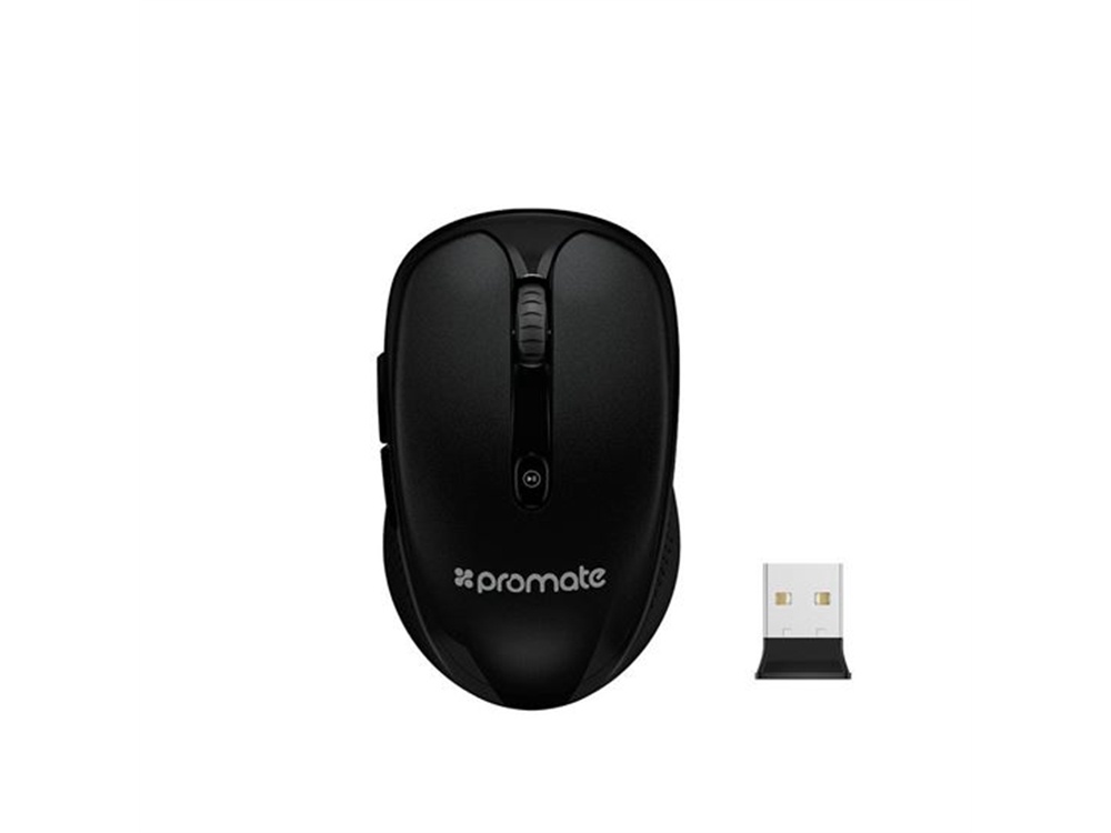 Promate High Performance 2.4Ghz Wireless Optical USB Mouse (Black)