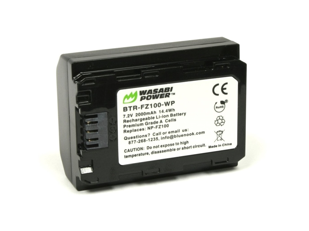 Wasabi Power Battery for Sony NP-FZ100 and Sony A9, A7R III, A7 III
