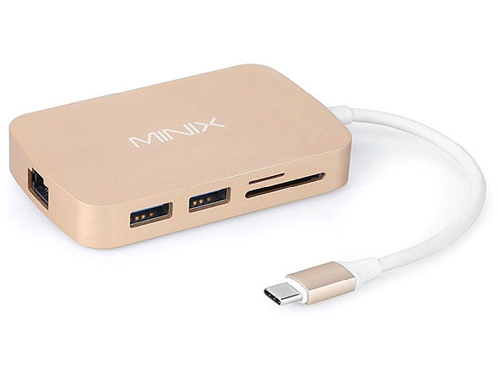 MiniX NEO USB-C Multiport Adapter with HDMI (Gold)